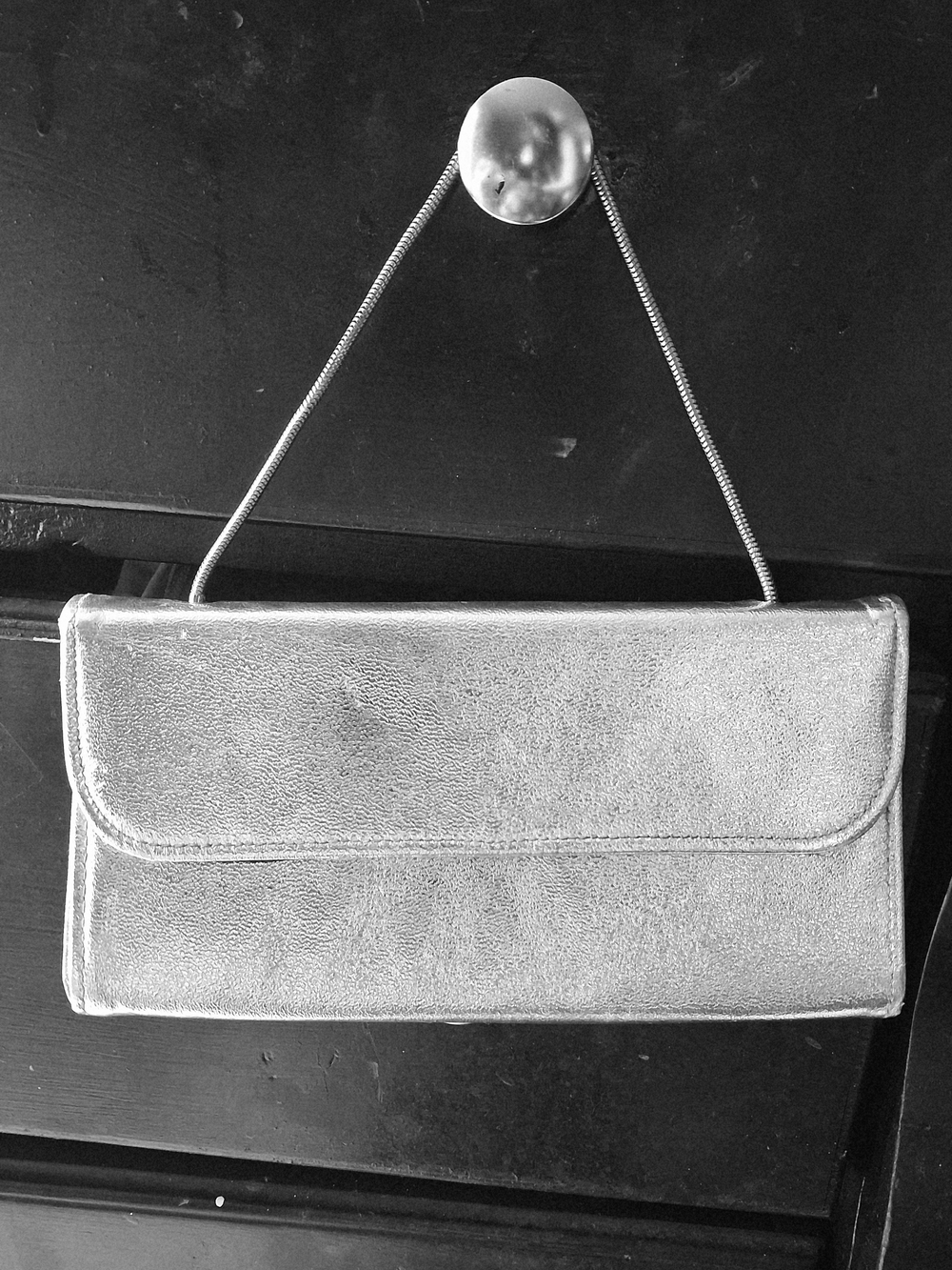 Metallic Silver Women's Evening Clutch